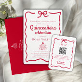 Red Quinceañera Welkom Spandoek