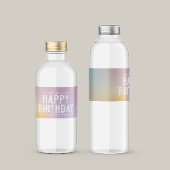 Moderne pastelroze regenboogroze verjaardagsfeestj feesthoedjes