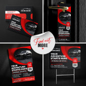 Moderne rode betaalbare auto huren Auto huren Auto Briefkaart