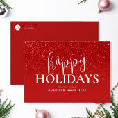 Business Logo Red Christmas Cadeaupapier