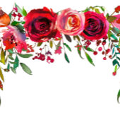 Moderne eenvoudige rode roos bruiloft uitnodiging