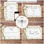 Modern Rustic Daisy Lijst Kaart