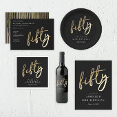 Moderne goudprijs type 50e verjaardag blikjeskoeler