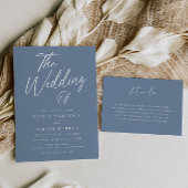 Sage & Roos Goud Moderne bruiloft Folie Uitnodiging