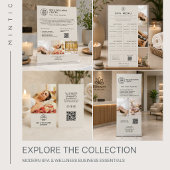 Cadeaubon voor moderne spa-massagetherapeut visitekaartje