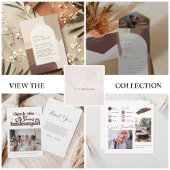 Modern Spiced Terracotta | Monogram bruiloft Papieren Bordje