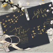 Moderne snoerlichten Beste dag ooit Goud ID585 Acryl Uitnodigingen