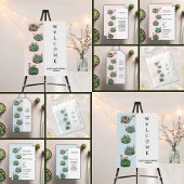 De moderne succulente cactus Baby shower Kaart