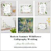 QR-code Moderne wilde bloem Botanische bloem Bruil Kaart