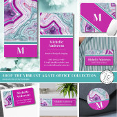 Modern Agate Elegant Bedankkaart