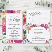 Vet Waterverf Bloemen Bruidsdouche Uitnodiging (Personaliseer de collectie van deze zelfstandige maker.)