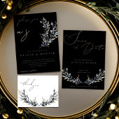 Elegante Waterverf Olive Branch bruiloft uitnodigi