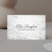 Modern wit marmer luxe designer adreslabel etiket