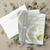 Moderne witte roos kaart (Personaliseer deze collectie van deze onafhankelijke maker. Test)