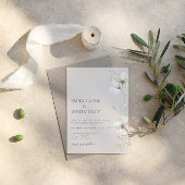 Modern Wildflower Waterverf Save the Date Kaart