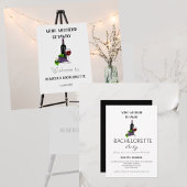 Elegant gepersonaliseerd wijnproeverij weekend kaart