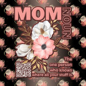 Grappig mam citaat overal afdrukken ovale sticker