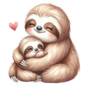 Moeder & Baby Sloth  Baby Bodysuit