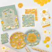 Geel genderneutraal mama naar bij baby shower papieren bekers