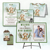 Aap Baby shower Papieren servetten