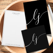 Monogram Zwart Wit Stijlvol Modern Minimalistisch Speed Flessenopener