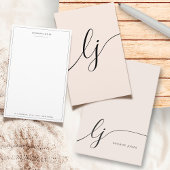 Monogram Moderne Minimalistische Kalligrafie Scrip Etui