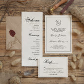 Monogram krans Elegante Vierkante Bruiloft Kaart