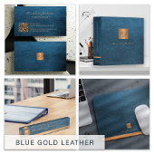 Luxe elegant blauw en goud monogrammen modern pokerkaarten