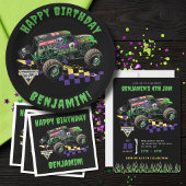 Monster Jam - Verjaardag van Grave Digger Kaart