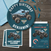 Monster Jam Megalodon Bedankt Vierkante Sticker