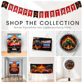 Monster Truck Racing Verjaardagsfeest Banner