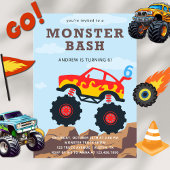 Monster Truck Jongen Verjaardag Feesthoedjes