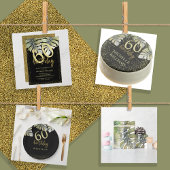 Elegant Glitter Gold Calligraphy Birthday