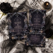 Goth winterhuwelijk met sfeer kaart