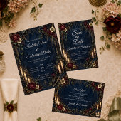 Sfeervolle Gotische Kaarsverlichte Bruiloft Save The Date