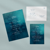 Moody Ocean Waterverf bruidsmeisje voorstel Kaart