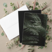 Moody Tropics Bruiloft RSVP Folie Uitnodiging Briefkaart (Personaliseer deze collectie van deze onafhankelijke maker. Test)