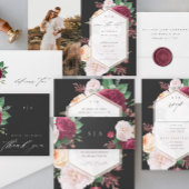 Floral Blooms Return Address Etiket