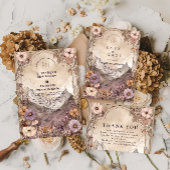 Moody Wildflower Mountain Wedding Save The Date