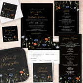 Wilde Bloem Boho Botanische Bruiloft Kaart
