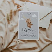 Maan Sterren Beer Baby Shower Uitnodiging 