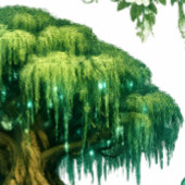 Bos Biologische Licht Vierkante Sticker