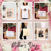 Roze Waterverf Happy Mothers Day Wenskaart Briefkaart