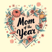Moeder van het Jaar Schattigee Moederdag T-shirt