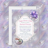 Moeder van Parels Samengevoegd als Liquid Swirls Informatiekaartje