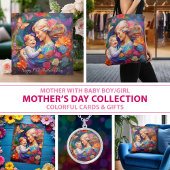 Moeder met baby jongen eerste Moederdag Kaart