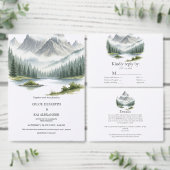Rustig Berglandschap Save the Date (Personaliseer de collectie van deze zelfstandige maker.)