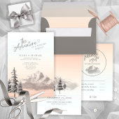 Berglandschap Vrijgezellenfeest Blush ID787 Kaart