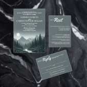 Mountain Magic Voedsel Keuzen RSVP Kaartje (Personaliseer de collectie van deze zelfstandige maker.)