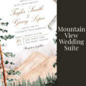 Mountain Uitzicht RSVP-kaarten Kaart